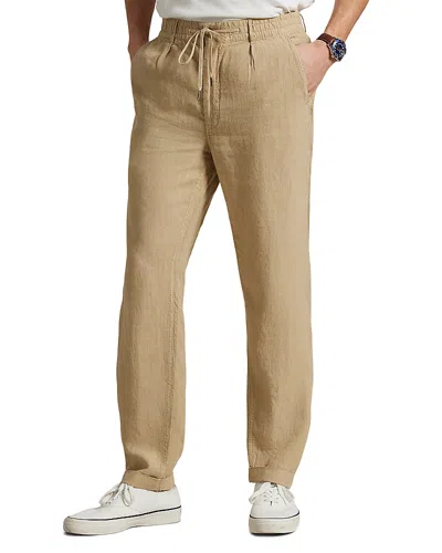 Polo Ralph Lauren Polo Prepster Slim Tapered Linen Pant In Coastalbeige