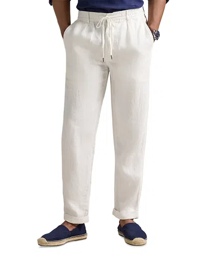 Polo Ralph Lauren Polo Prepster Slim Tapered Linen Pants In Deckwash White