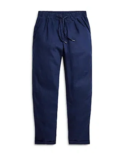 Polo Ralph Lauren Polo Prepster Slim Tapered Linen Pants In Navy