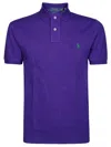 Polo Ralph Lauren Ralph Lauren Custom Slim Fit Polo T Shirt Purple In Purple