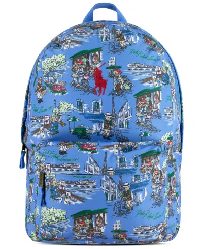 Polo Ralph Lauren Kids' Polo Ralph Boys Lauren Print Backpack In Blue Flower