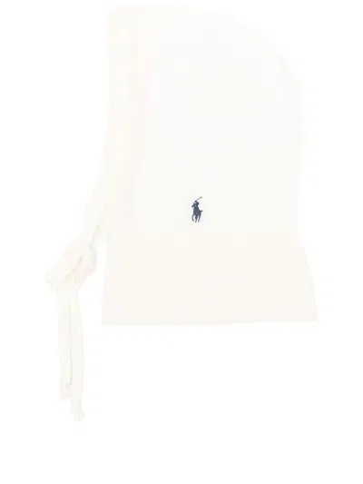 Polo Ralph Lauren Cable-knit Wool-cashmere Hooded Snood With Logo