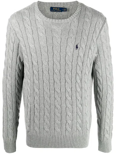 Polo Ralph Lauren Cotton Cable-knit Sweater In Gold