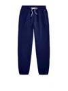 Polo Ralph Lauren Relaxed Fit Cotton Trousers With Elastic Waistband In Blue