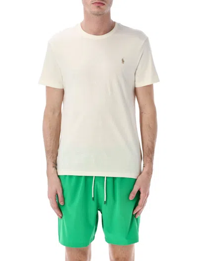 Polo Ralph Lauren Slim Fit Cotton Jersey T-shirt In White