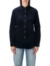 Polo Ralph Lauren Slim Fit Stretch Cotton Corduroy Shirt In Blue