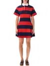 Polo Ralph Lauren Striped Cotton Rugby Dress In Multi