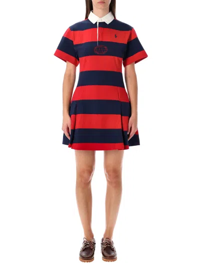 POLO RALPH LAUREN POLO RALPH LAUREN POLO RALPH LAUREN STRIPED COTTON RUGBY DRESS
