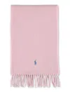 Polo Ralph Lauren Wool Scarf With Fringe Trim And Logo