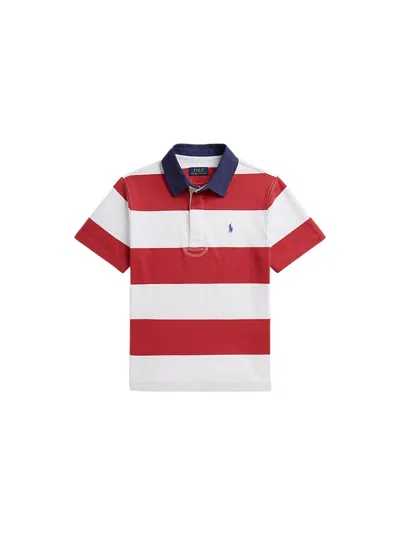 Polo Ralph Lauren Knit Rugby Pullover For Kids In Multi