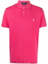 Polo Ralph Lauren Classic Cotton Polo Shirt With Embroidered Logo In Pink