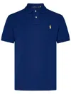 Polo Ralph Lauren Logo Embroidered Short-sleeved Polo Shirt In Blue