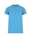 Polo Ralph Lauren Logo-embroidered Short-sleeved Polo Shirt In Blue