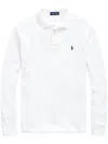 Polo Ralph Lauren White Polo With Classic Collar And Pony Embroidered On The Front In White