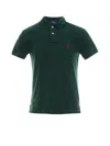 Polo Ralph Lauren Custom Slim Fit Mesh Polo In Green