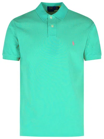 Polo Ralph Lauren Polo Shirt In Green Cotton