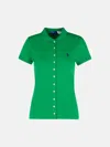 Polo Ralph Lauren Polo Shirt In Green Cotton In Green