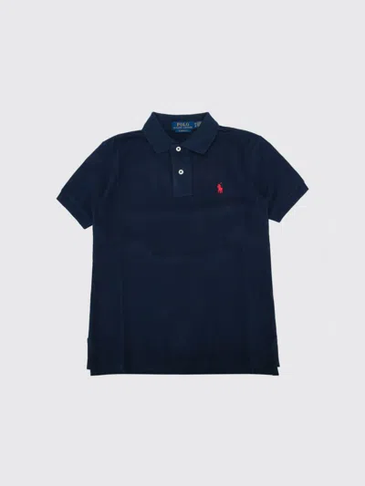 Polo Ralph Lauren Polo Shirt Kids Color Navy In Blue