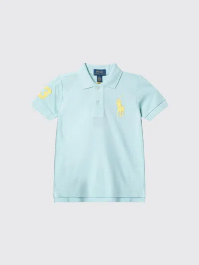 Polo Ralph Lauren Kids'  Big Pony Cotton Piqué Polo Shirt In Blue