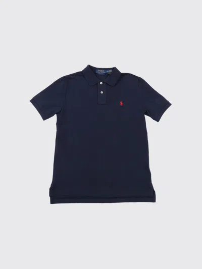 Polo Ralph Lauren Polo Shirt  Kids Color Navy In Blue