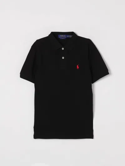 POLO RALPH LAUREN POLO SHIRT POLO RALPH LAUREN KIDS COLOR BLACK,426554002