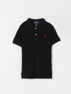 Polo Ralph Lauren Ralph Lauren Boys French Navy Kids Logo-embroidered Cotton Polo Shirt 2-14 Years In Black