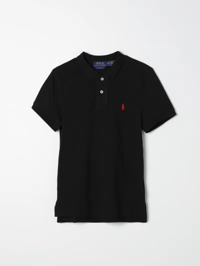 POLO RALPH LAUREN POLO SHIRT POLO RALPH LAUREN KIDS COLOR BLACK,F40745002
