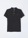 Polo Ralph Lauren Polo Rl Kids Short Sleeve Polo Shirt Knit Shirts In Black