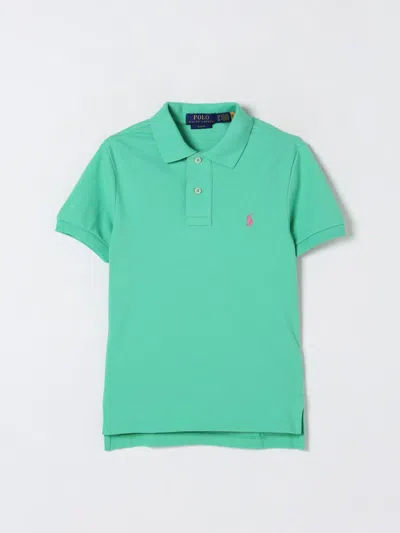 POLO RALPH LAUREN POLO SHIRT POLO RALPH LAUREN KIDS COLOR GREEN,G59840012
