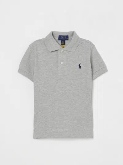 POLO RALPH LAUREN POLO SHIRT POLO RALPH LAUREN KIDS COLOR GREY,426539020