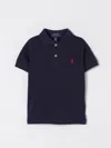 Polo Ralph Lauren Boy's Short-sleeve Logo Embroidery Polo Shirt In Navy