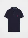 Polo Ralph Lauren Embroidered-logo Polo Shirt In Navy