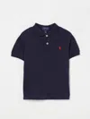 Polo Ralph Lauren Boy's Short-sleeve Logo Embroidery Polo Shirt In Navy