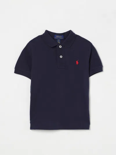 POLO RALPH LAUREN POLO SHIRT POLO RALPH LAUREN KIDS COLOR NAVY,G77210045