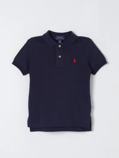 POLO RALPH LAUREN POLO SHIRT POLO RALPH LAUREN KIDS COLOR NAVY,408461045
