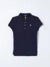Polo Ralph Lauren Girl's Logo Embroidered Short-sleeve Polo Shirt In Navy