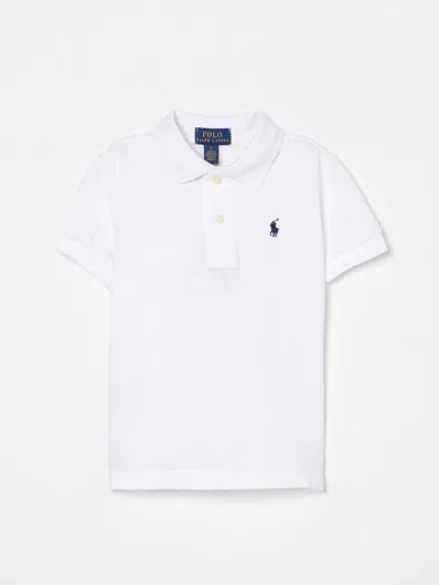 POLO RALPH LAUREN POLO SHIRT POLO RALPH LAUREN KIDS COLOR WHITE,426539001