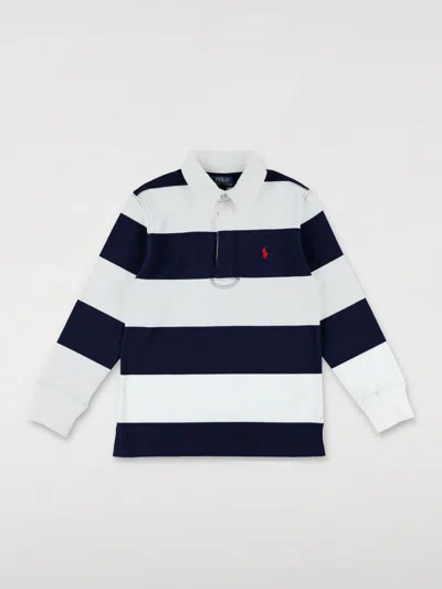POLO RALPH LAUREN POLO SHIRT POLO RALPH LAUREN KIDS COLOR WHITE,G72433001