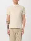 Polo Ralph Lauren Custom Slim Mineral-dyed Buttoned Polo Shirt In Beige