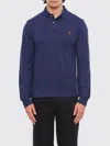 Polo Ralph Lauren Knitwear Long Sleeves Polo Collar In Blue