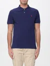 Polo Ralph Lauren Cotton Mesh Classic Fit Polo Shirt In Blue