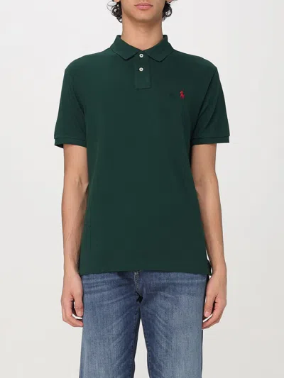 POLO RALPH LAUREN POLO SHIRT POLO RALPH LAUREN MEN COLOR BOTTLE GREEN,G48076062
