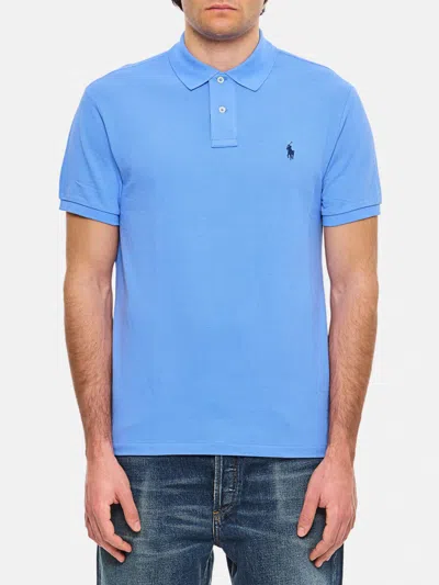 POLO RALPH LAUREN POLO SHIRT POLO RALPH LAUREN MEN COLOR GNAWED BLUE,G48076011