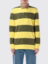 Polo Ralph Lauren Classic Fit Khaki-collar Rugby Shirt In Yellow
