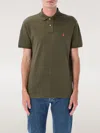 Polo Ralph Lauren Logo Cotton Polo Shirt In Green
