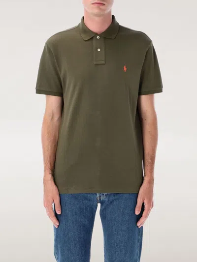 POLO RALPH LAUREN POLO SHIRT POLO RALPH LAUREN MEN COLOR OLIVE,H09665048