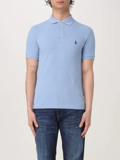 Polo Ralph Lauren Polo Shirt  Men Color Turquoise In Blue