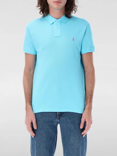 POLO RALPH LAUREN POLO SHIRT POLO RALPH LAUREN MEN COLOR TURQUOISE,G58405008
