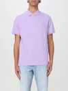 Polo Ralph Lauren Man Polo Shirt Lilac Size Xxl Cotton In Violett