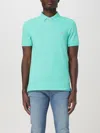 Polo Ralph Lauren Cotton-piqué Polo Shirt In Wasser